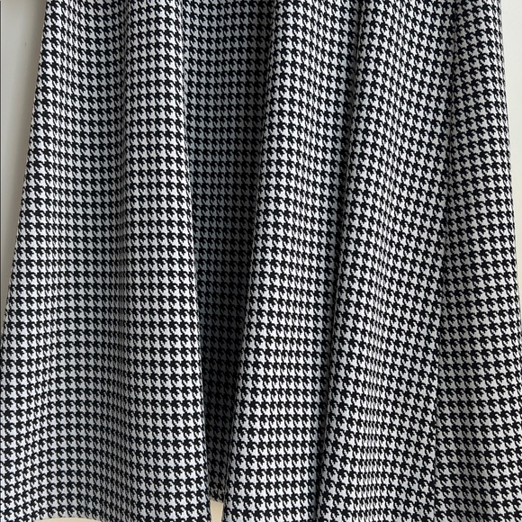 Calvin Klein Black and White Gingham Houndstooth Midi Dress size 10 - Picture 10 of 15